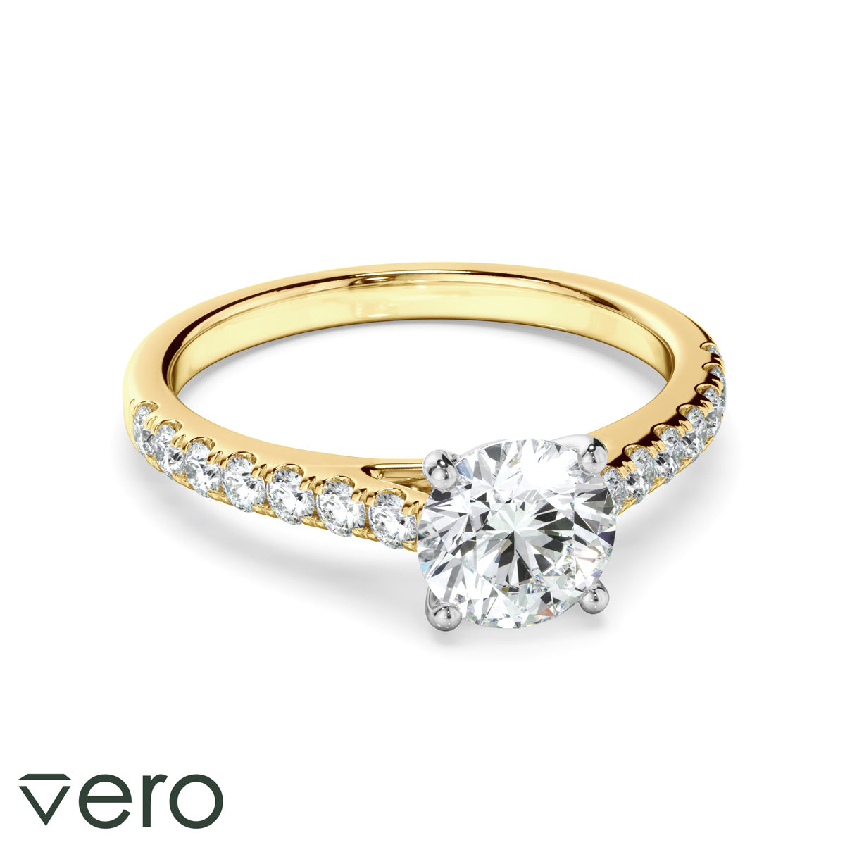 0.85ct Round Brilliant Cut Lab Grown Diamond Ring