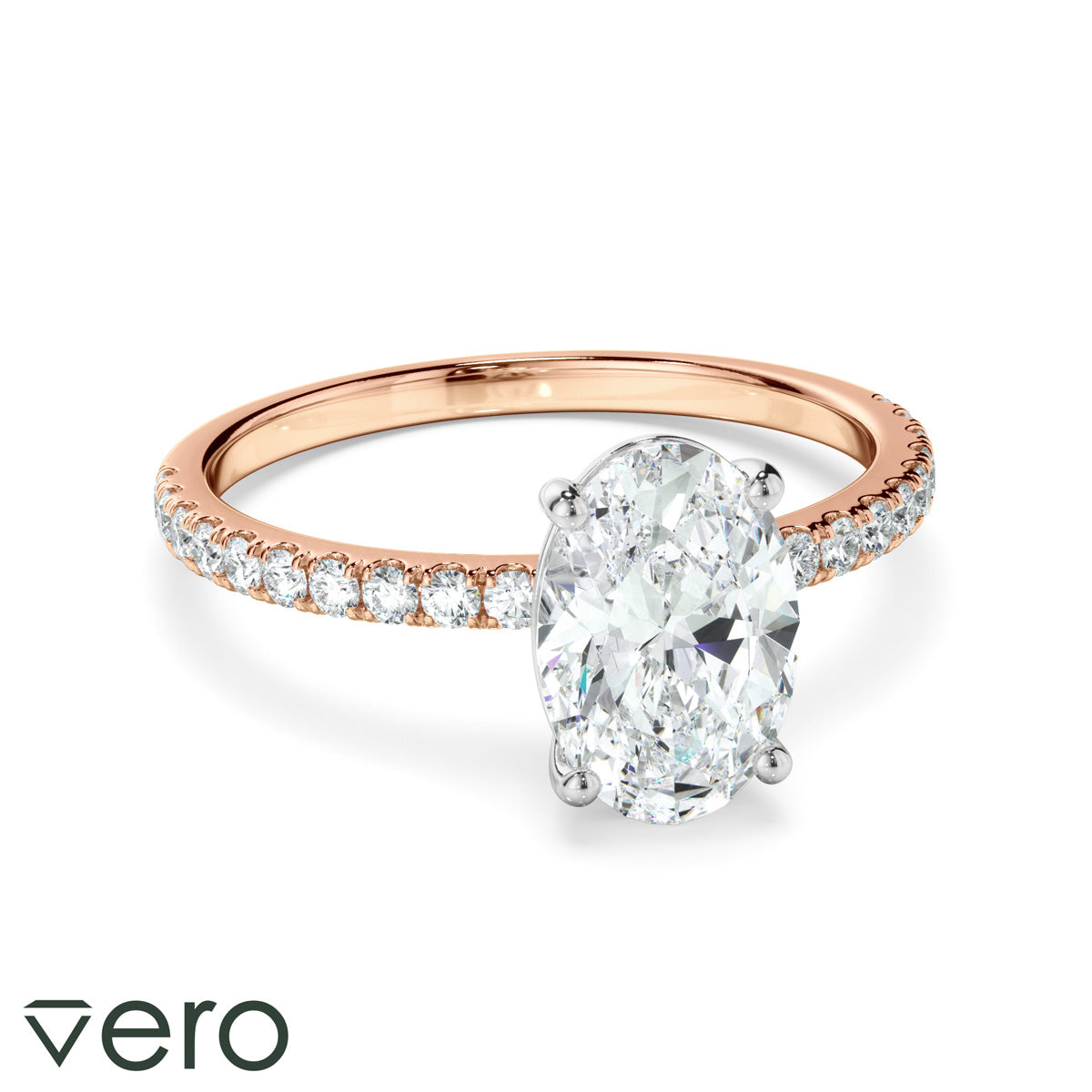 1.70ct Oval Cut Lab Grown Diamond Ring