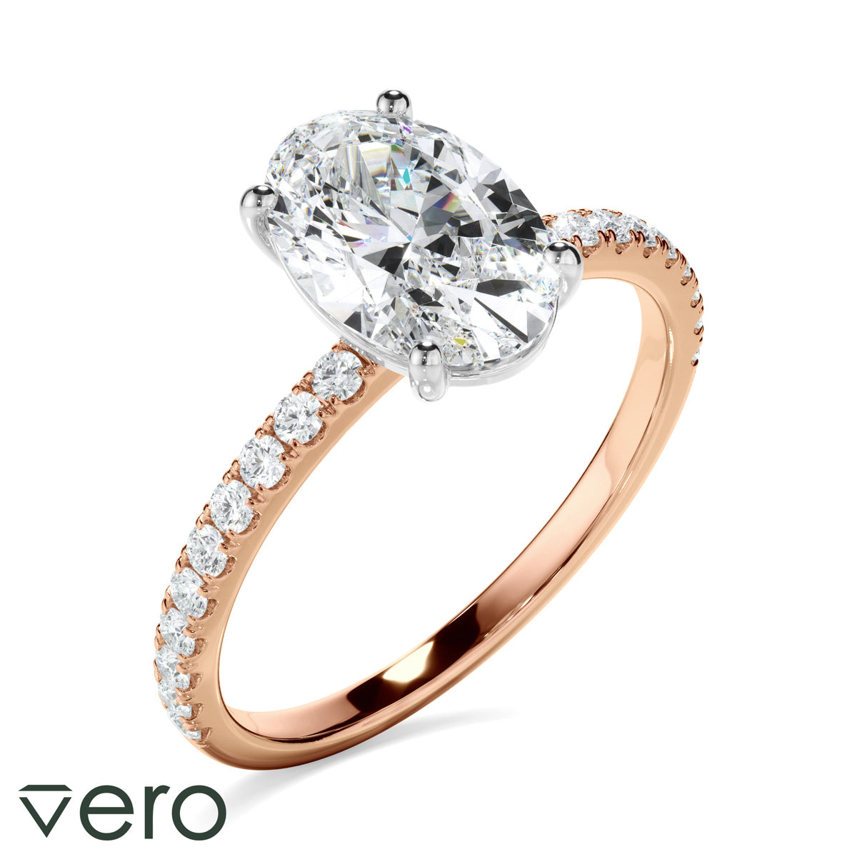 1.70ct Oval Cut Lab Grown Diamond Ring