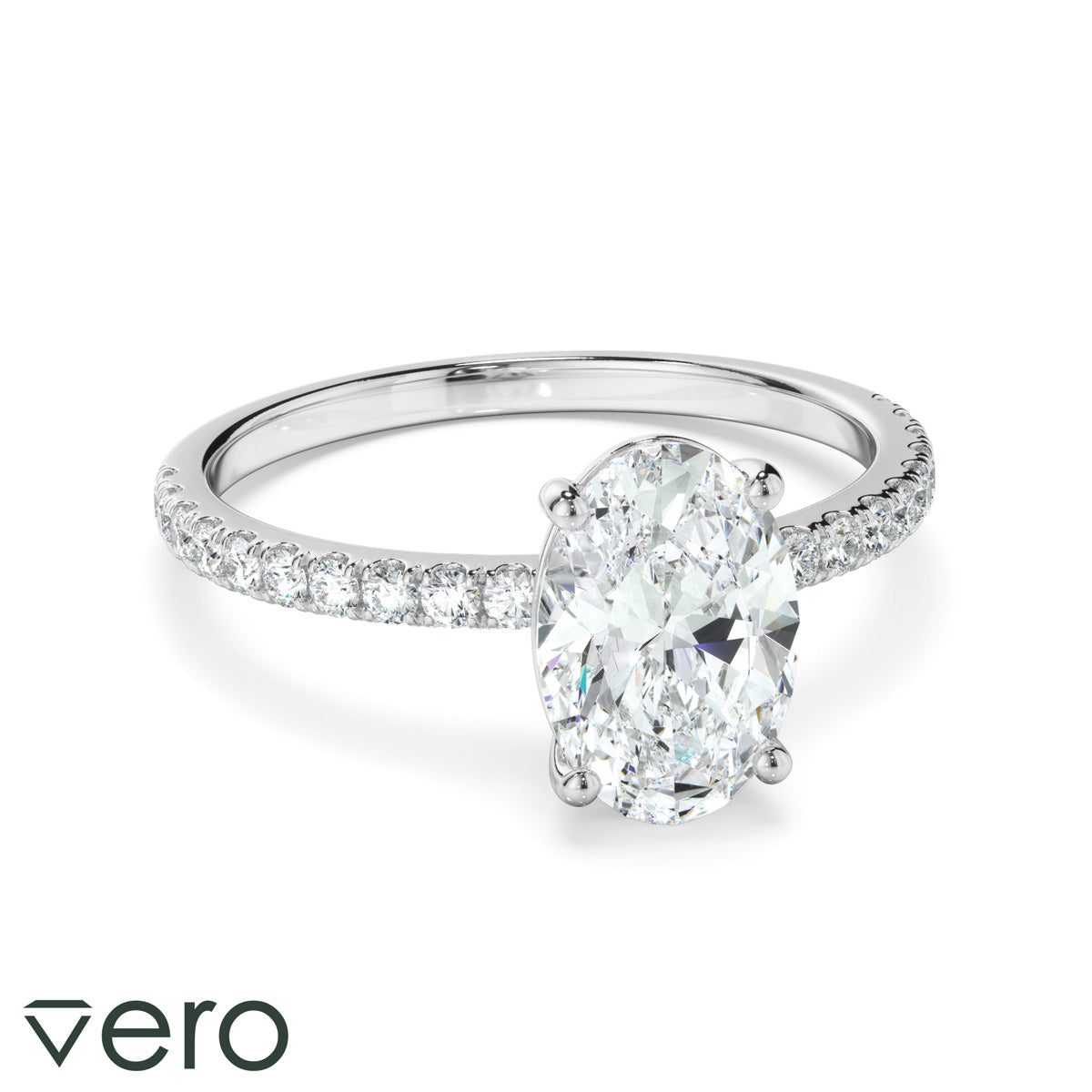 1.70ct Oval Cut Lab Grown Diamond Ring