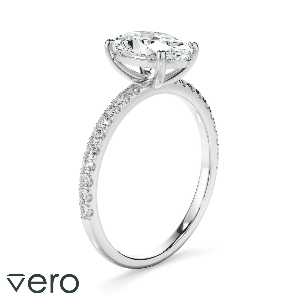 1.70ct Oval Cut Lab Grown Diamond Ring