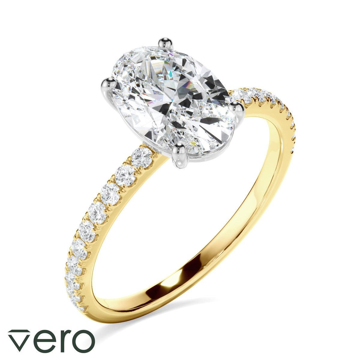 1.70ct Oval Cut Lab Grown Diamond Ring