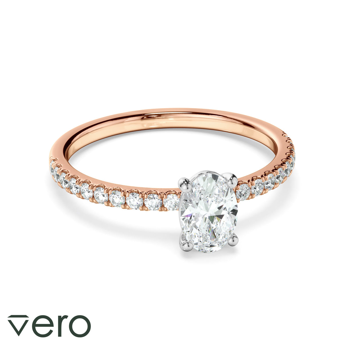 0.70ct Oval Cut Lab Grown Diamond Ring