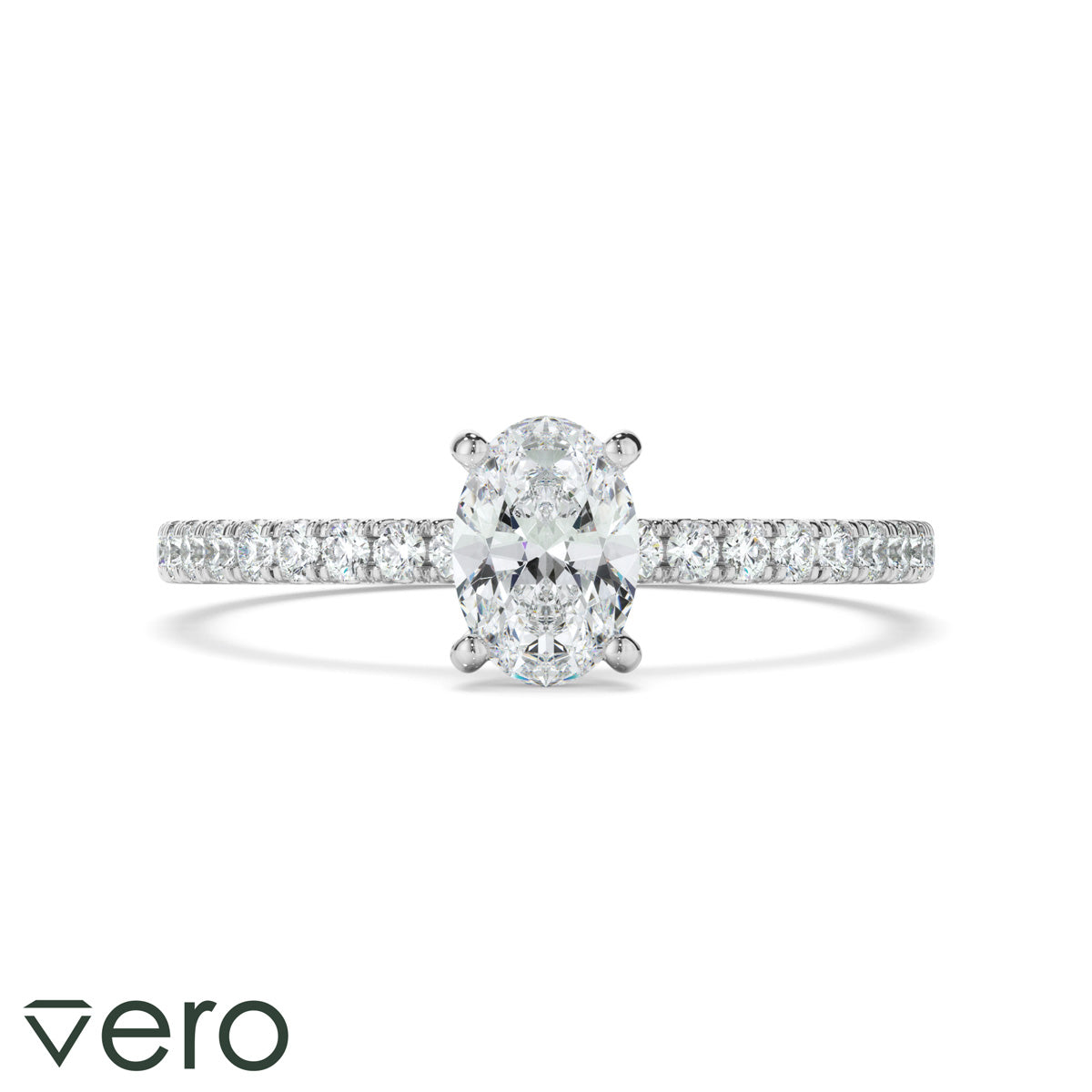0.70ct Oval Cut Lab Grown Diamond Ring