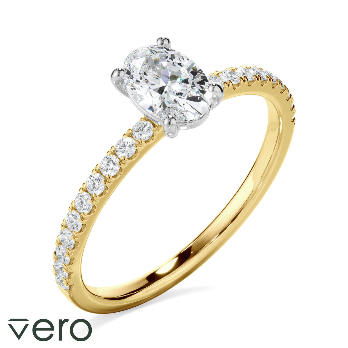 0.70ct Oval Cut Lab Grown Diamond Ring