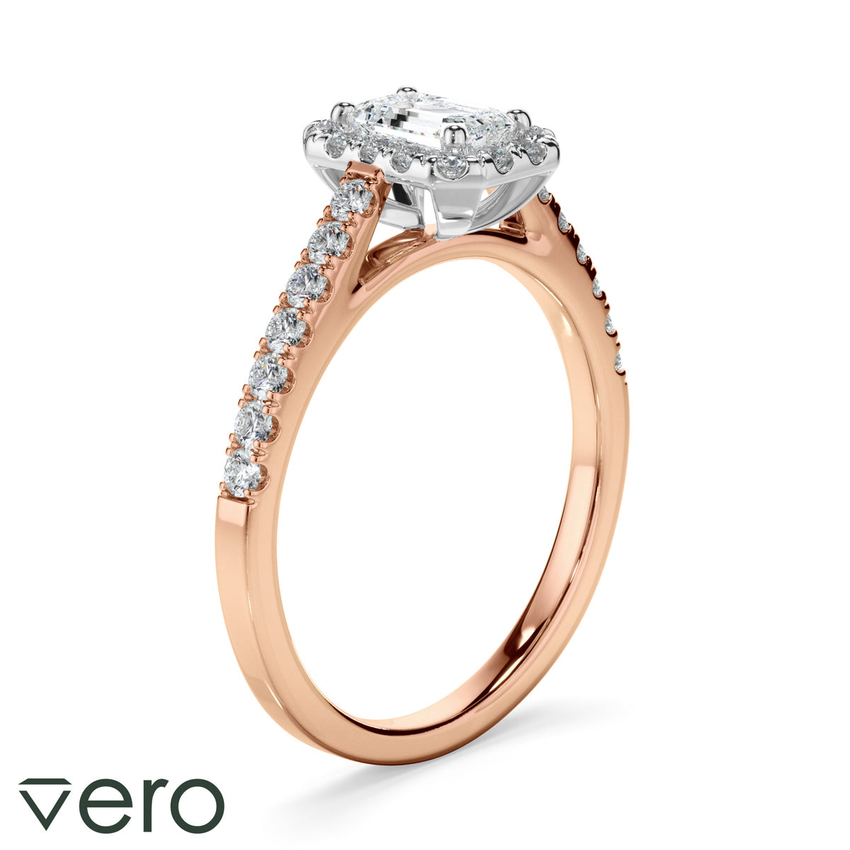 0.85ct Emerald Cut Lab Grown Diamond Ring