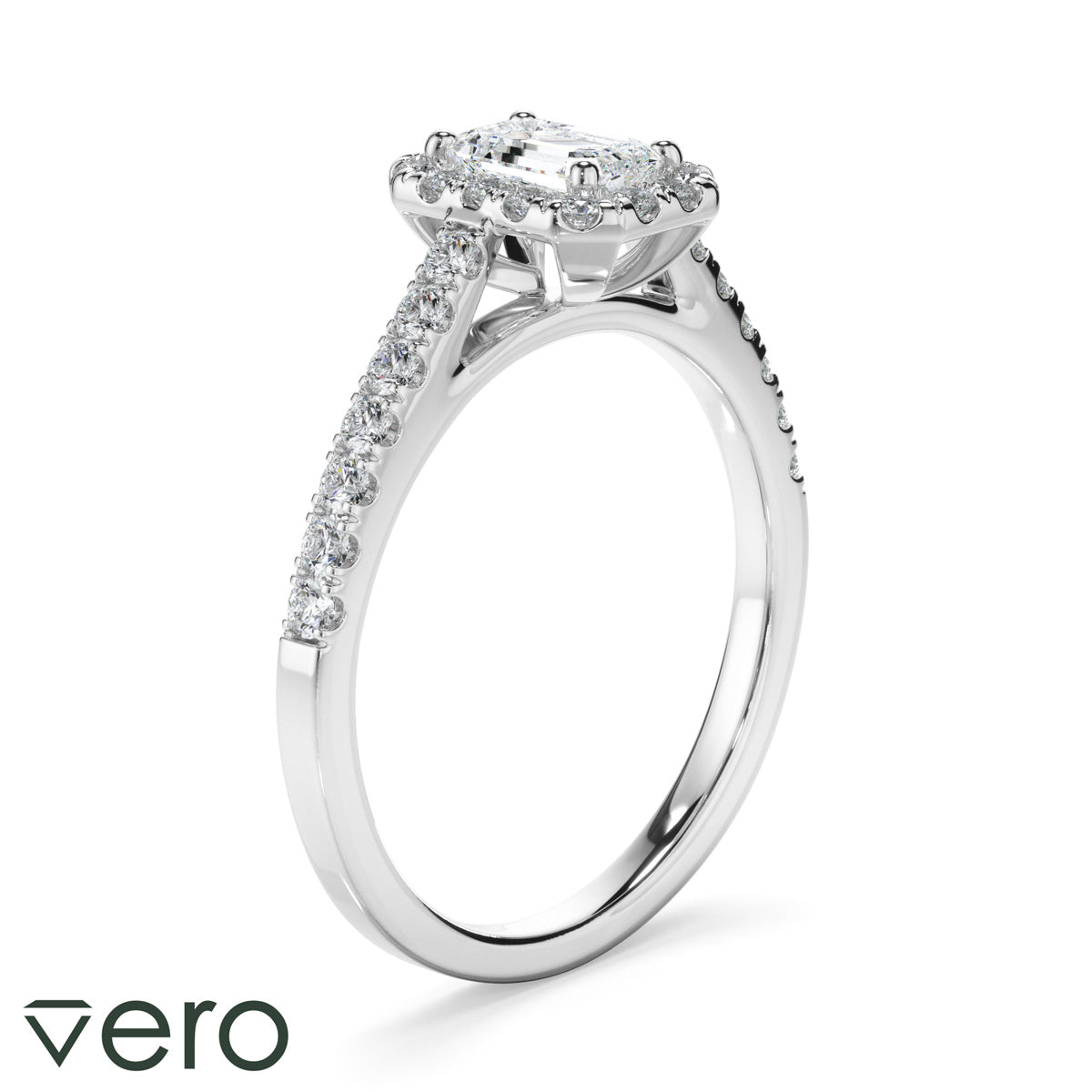 0.85ct Emerald Cut Lab Grown Diamond Ring