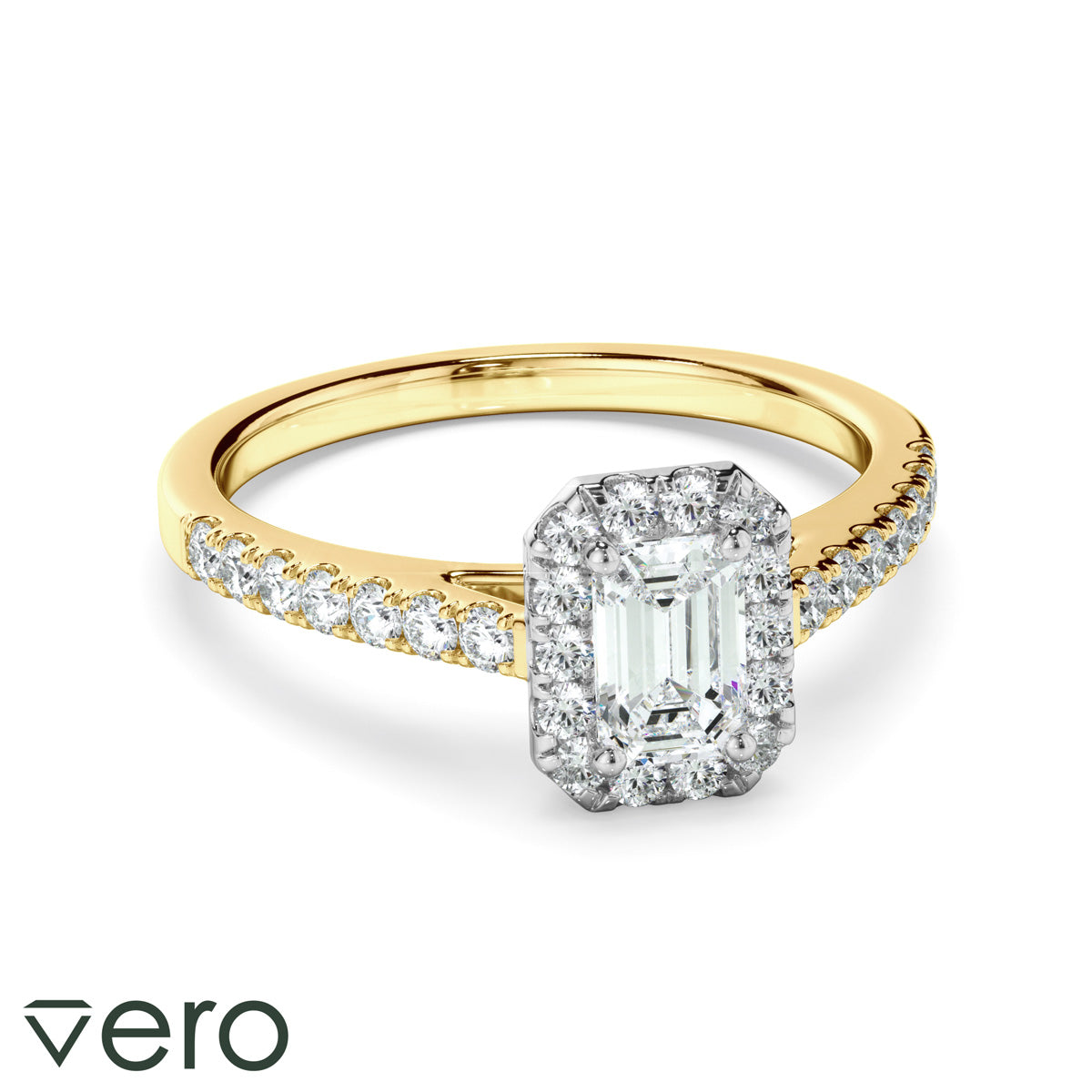 0.85ct Emerald Cut Lab Grown Diamond Ring