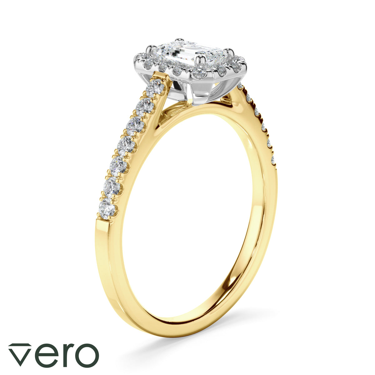 0.85ct Emerald Cut Lab Grown Diamond Ring