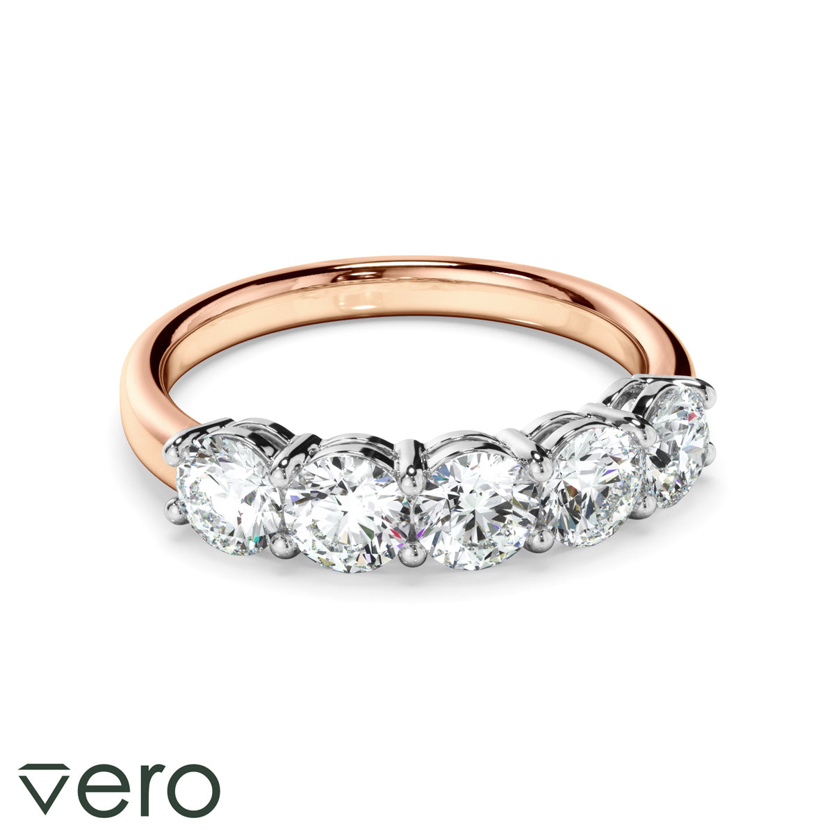 1.5ct Round Brilliant Cut Lab Grown Diamond Anniversary Ring