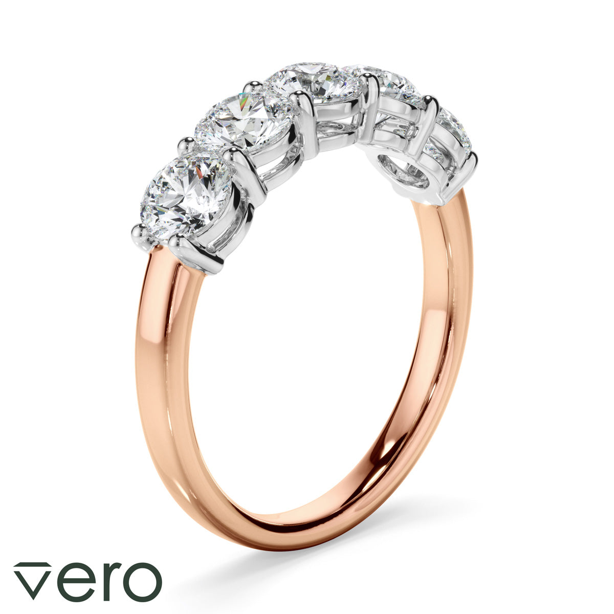 1.5ct Round Brilliant Cut Lab Grown Diamond Anniversary Ring