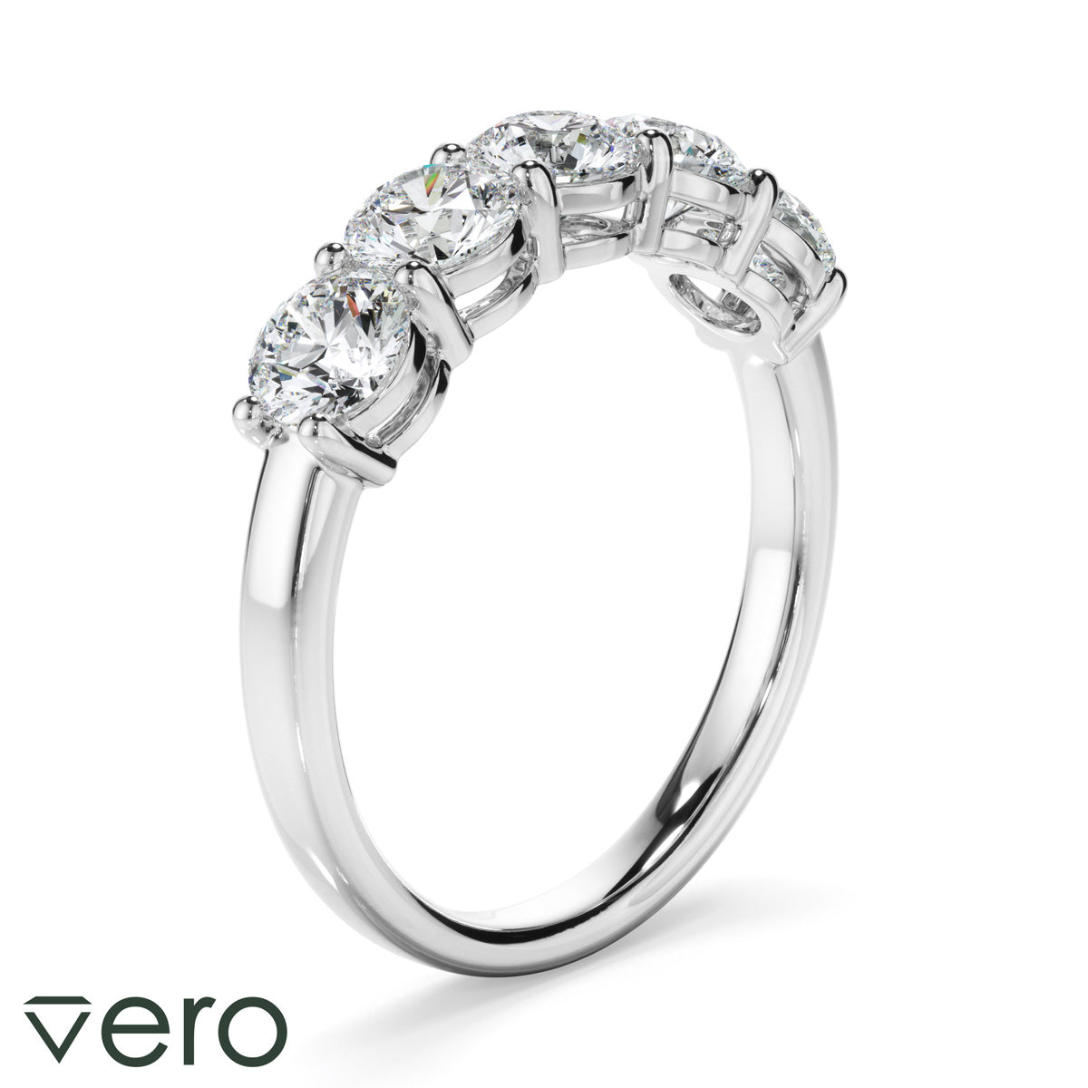 1.5ct Round Brilliant Cut Lab Grown Diamond Anniversary Ring