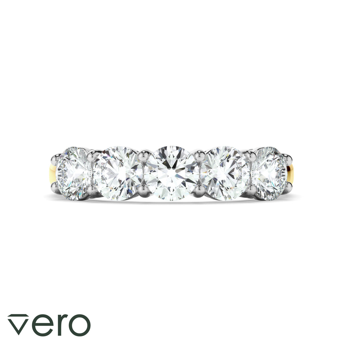 1.5ct Round Brilliant Cut Lab Grown Diamond Anniversary Ring