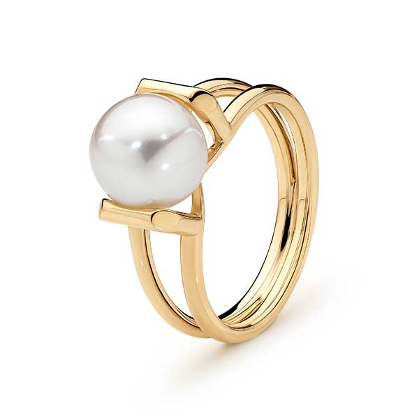 9ct Yellow Gold Mabel Edison Pearl Ring