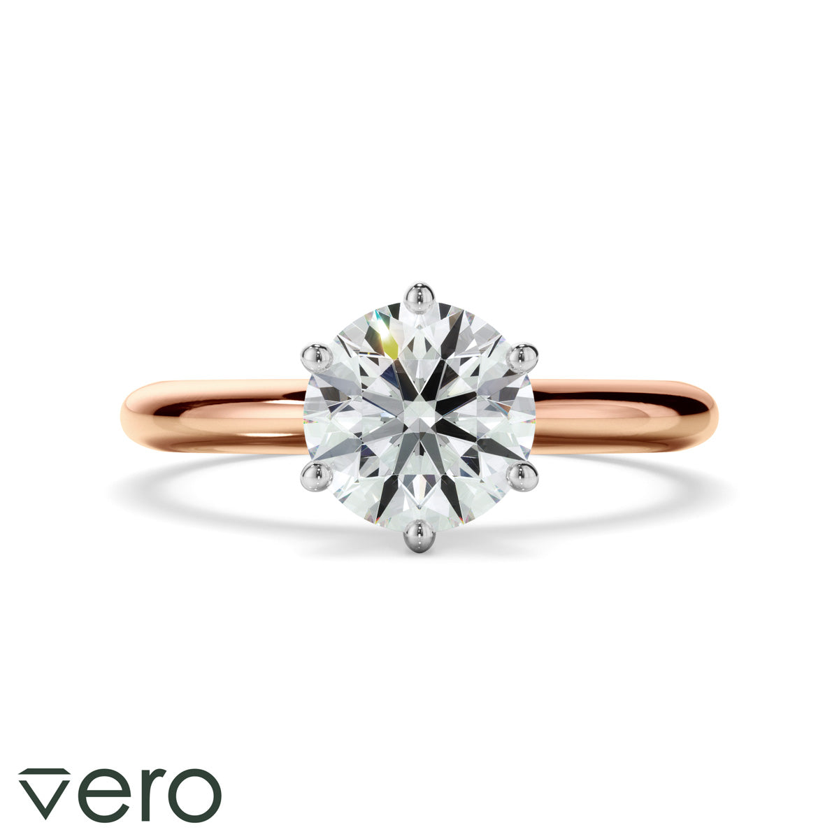 1ct Round Brilliant Cut Lab Grown Diamond Ring