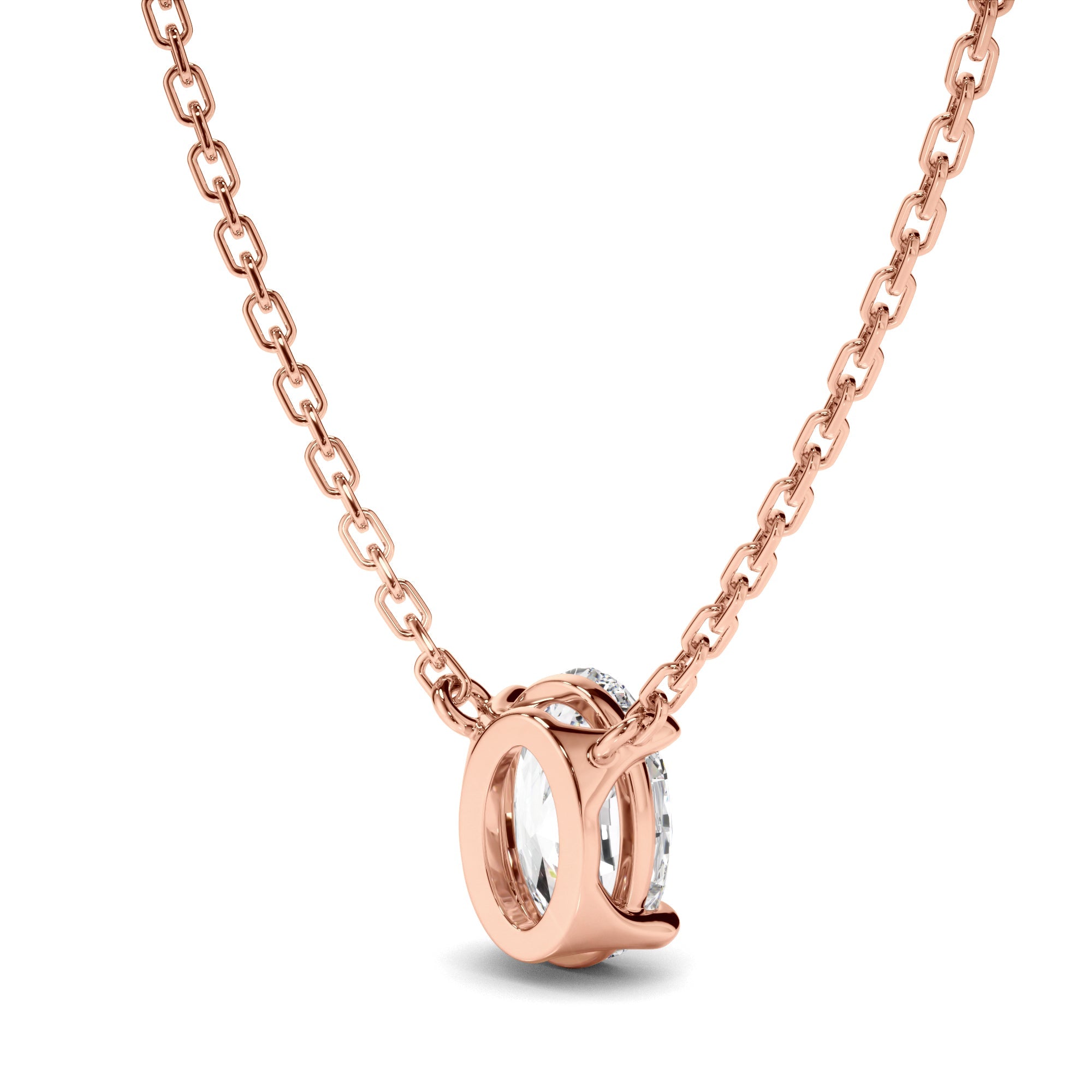 Oval Cut Diamond Necklet