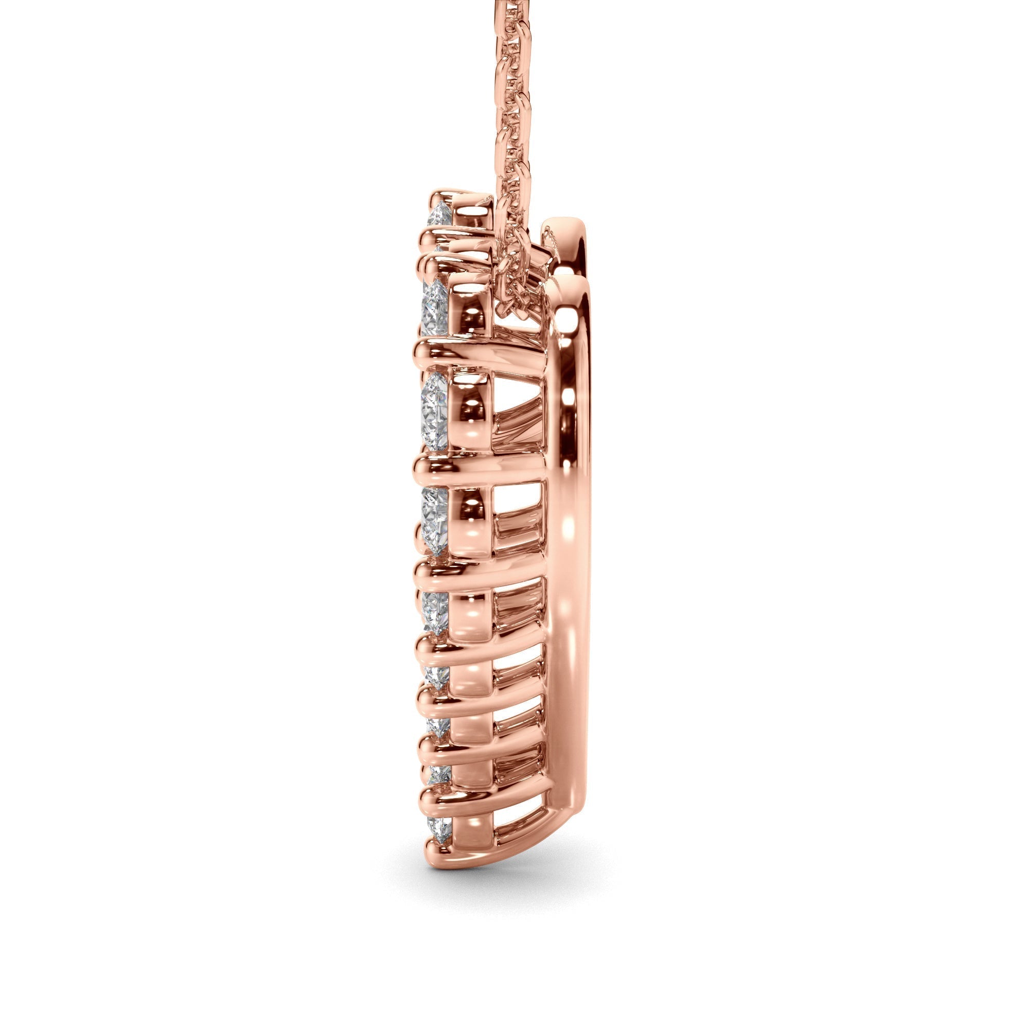 Diamond Heart-Shaped Pendant