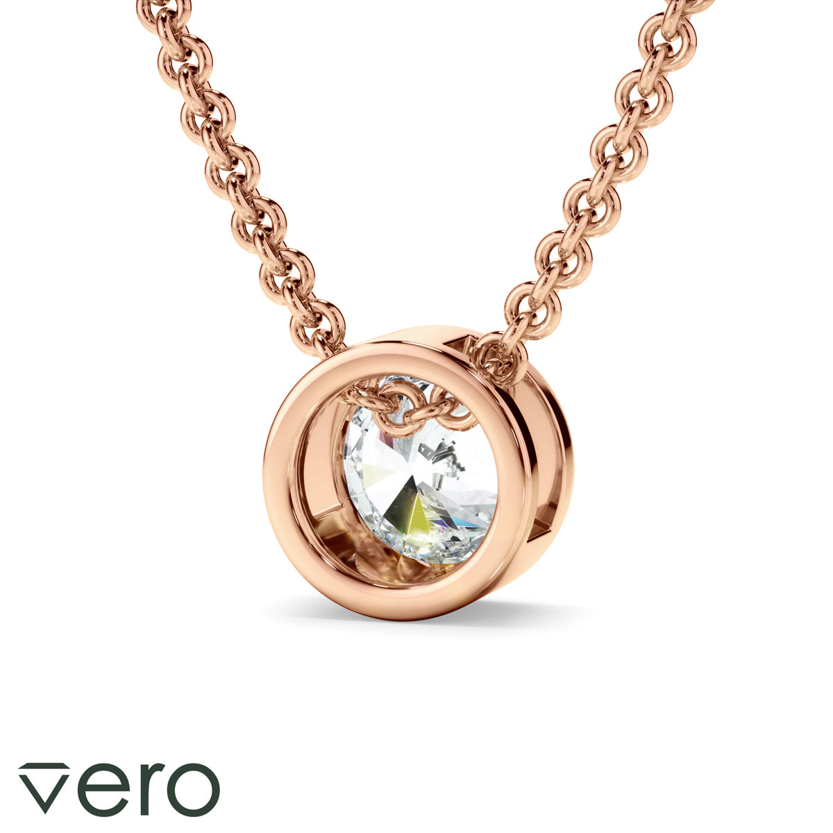0.50ct Round Brilliant Cut Lab Grown Diamond Solitaire Necklet