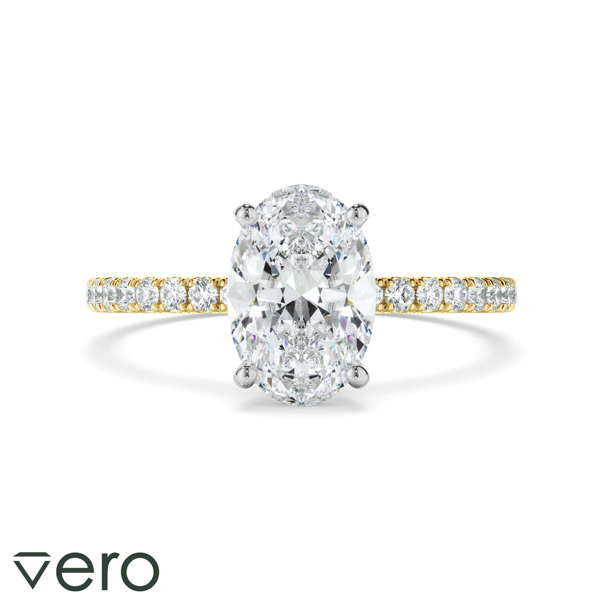 1.70ct Oval Cut Lab Grown Diamond Ring